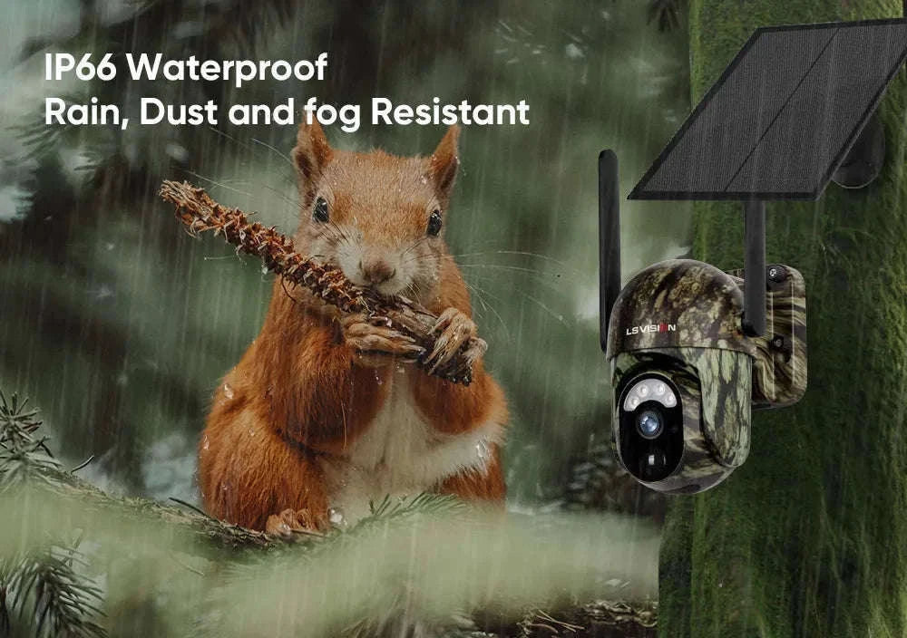 4MP 4G Solar Security Camera with Human and Animal Detection-1PCS / Poland