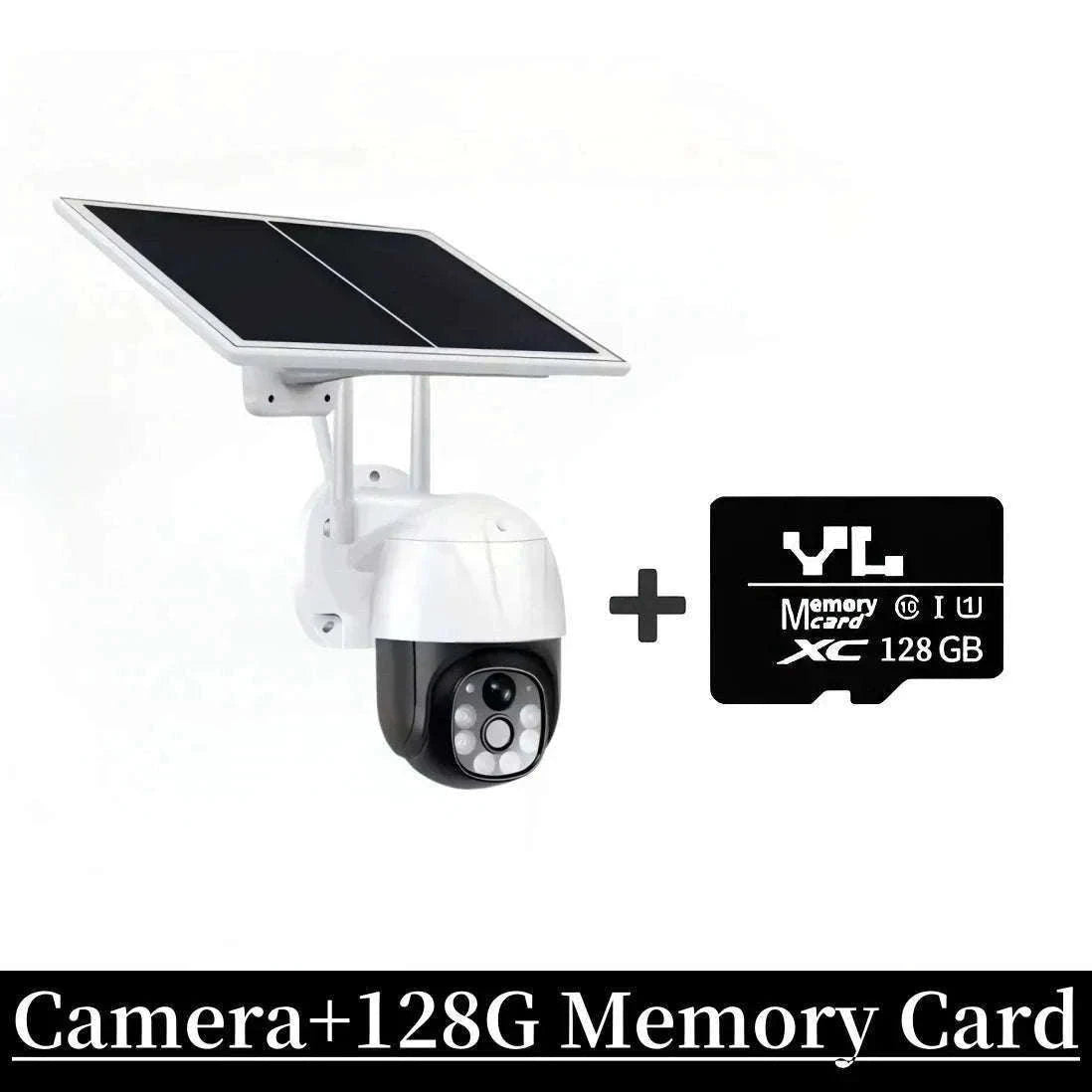 4MP Solar IP Camera for Wireless Outdoor Security-2MP No SD Card