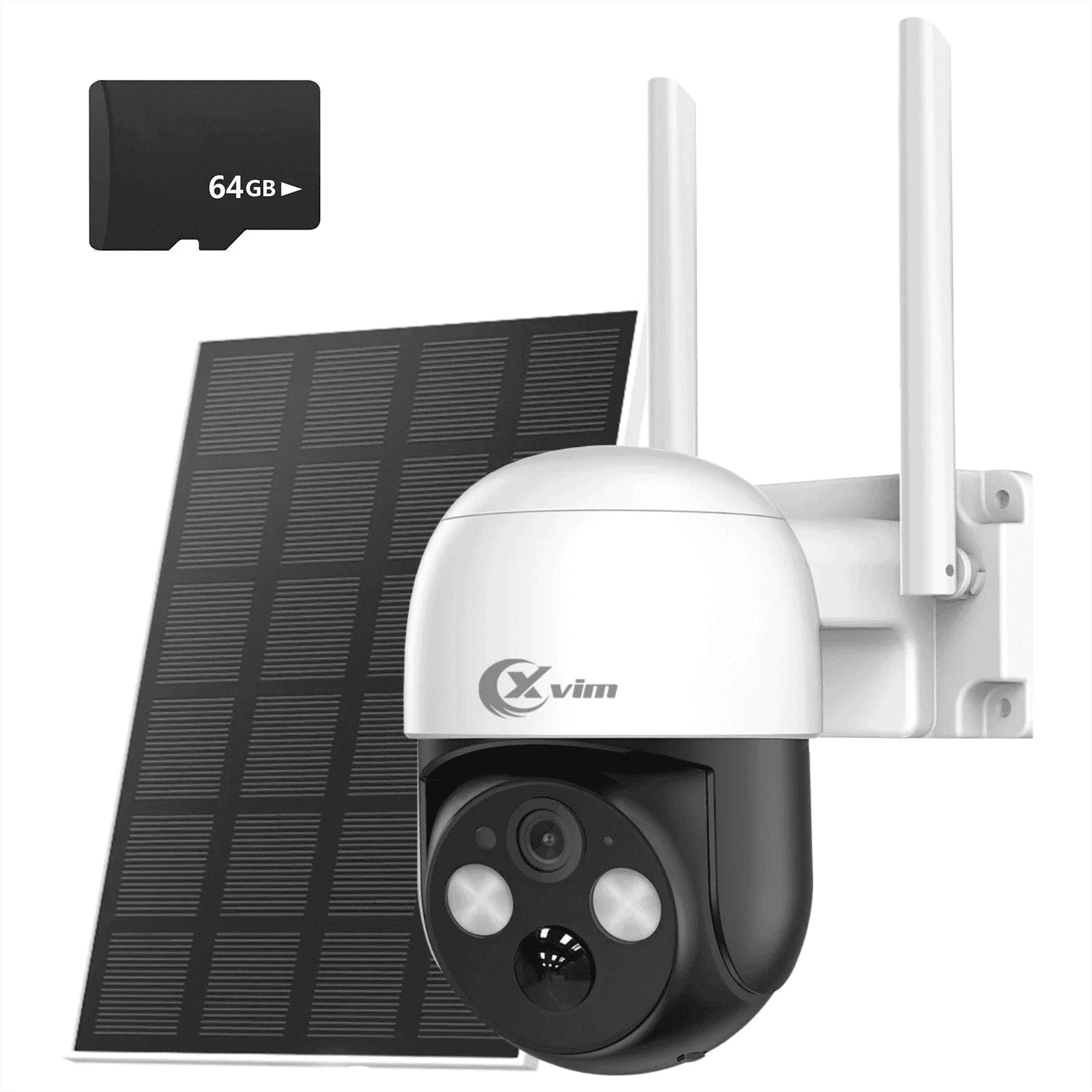 4MP Solar PTZ WiFi Security Camera with 360° View & Audio-4MP NO SD Card