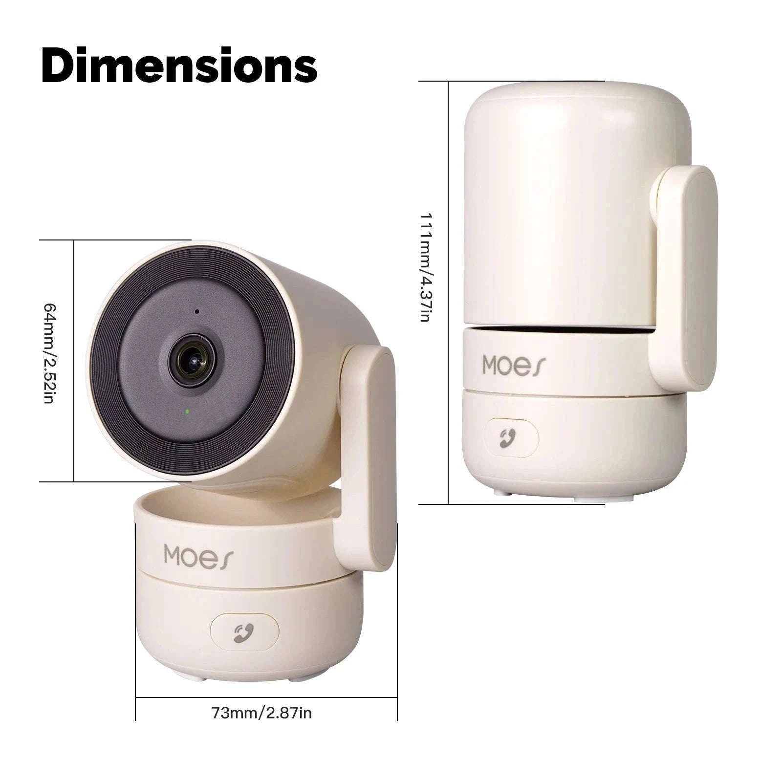 4MP WiFi Indoor Security Camera Pan Tilt Night Vision Motion Detection-Smart Camera 4MP