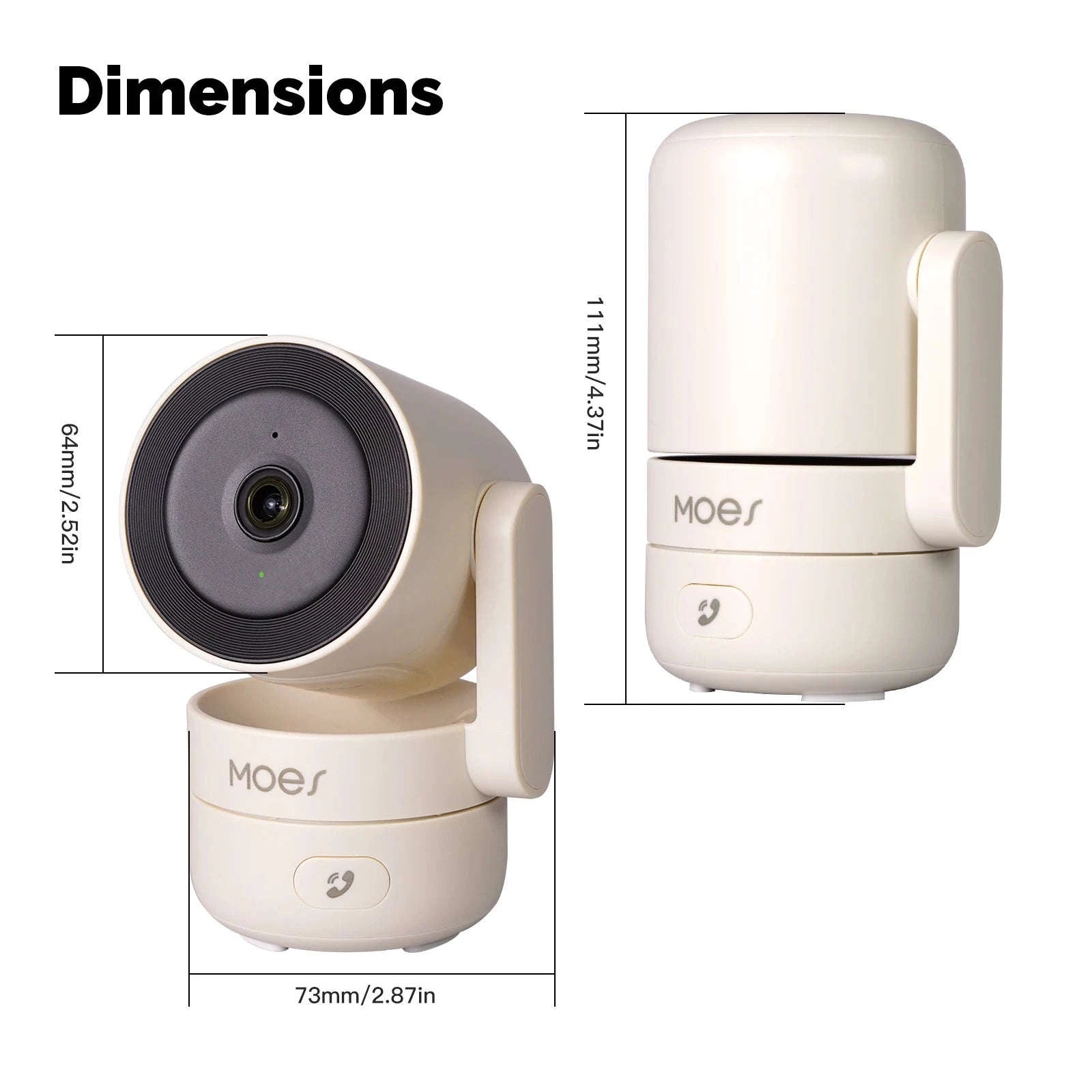 4MP WiFi Indoor Security Camera Pan Tilt Night Vision Motion Detection-Smart Camera 4MP