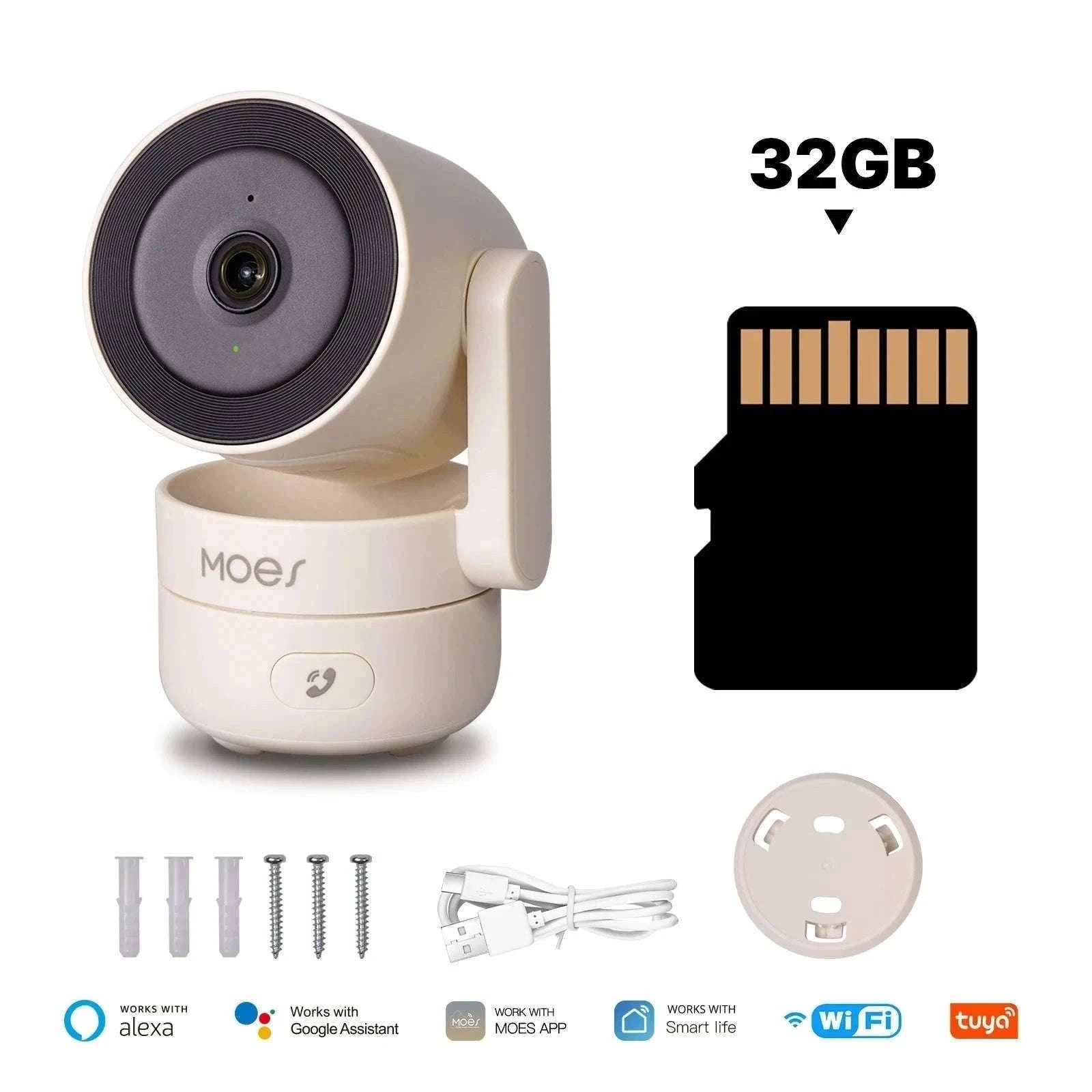 4MP WiFi Indoor Security Camera Pan Tilt Night Vision Motion Detection-Smart Camera 4MP