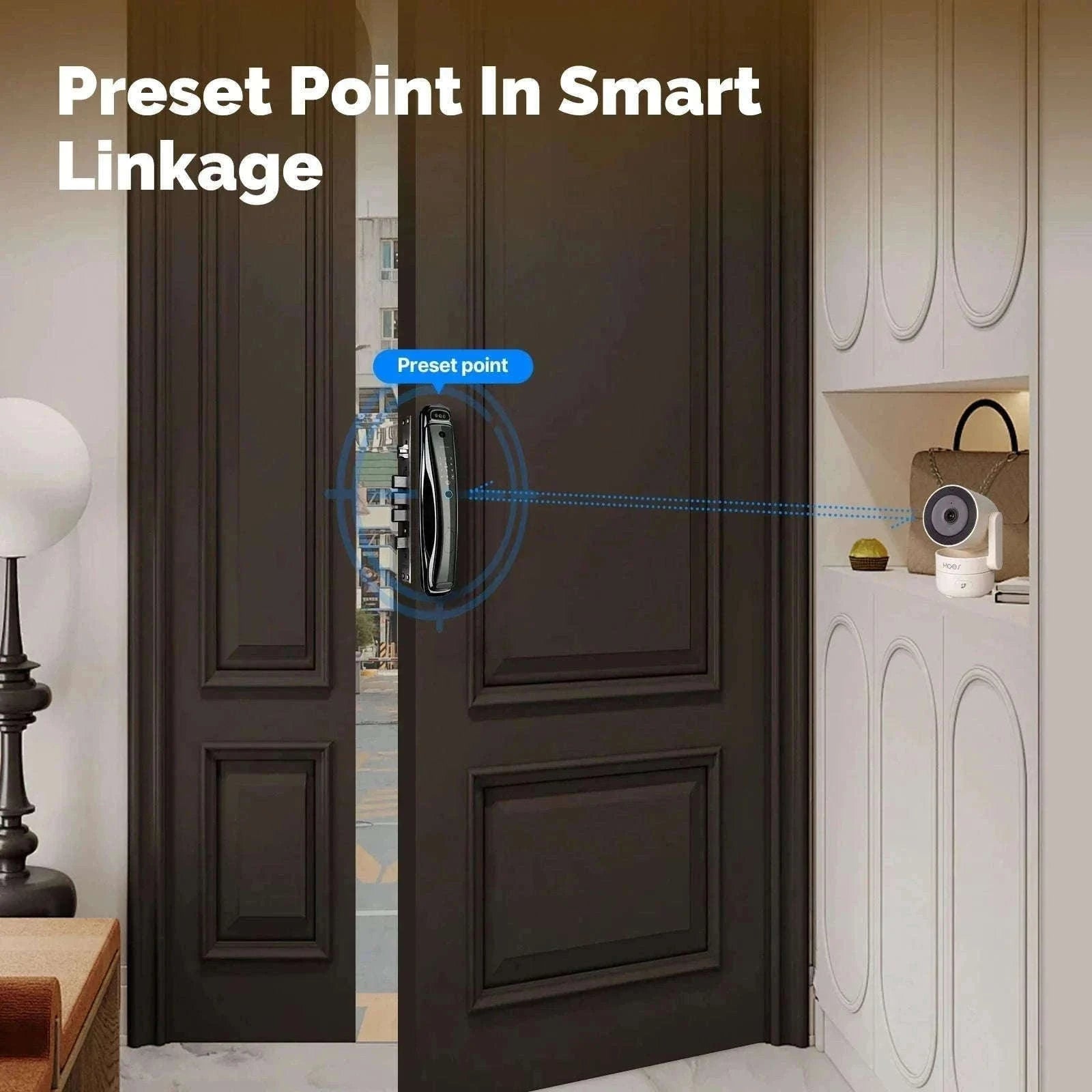 4MP WiFi Indoor Security Camera Pan Tilt Night Vision Motion Detection-Smart Camera 4MP