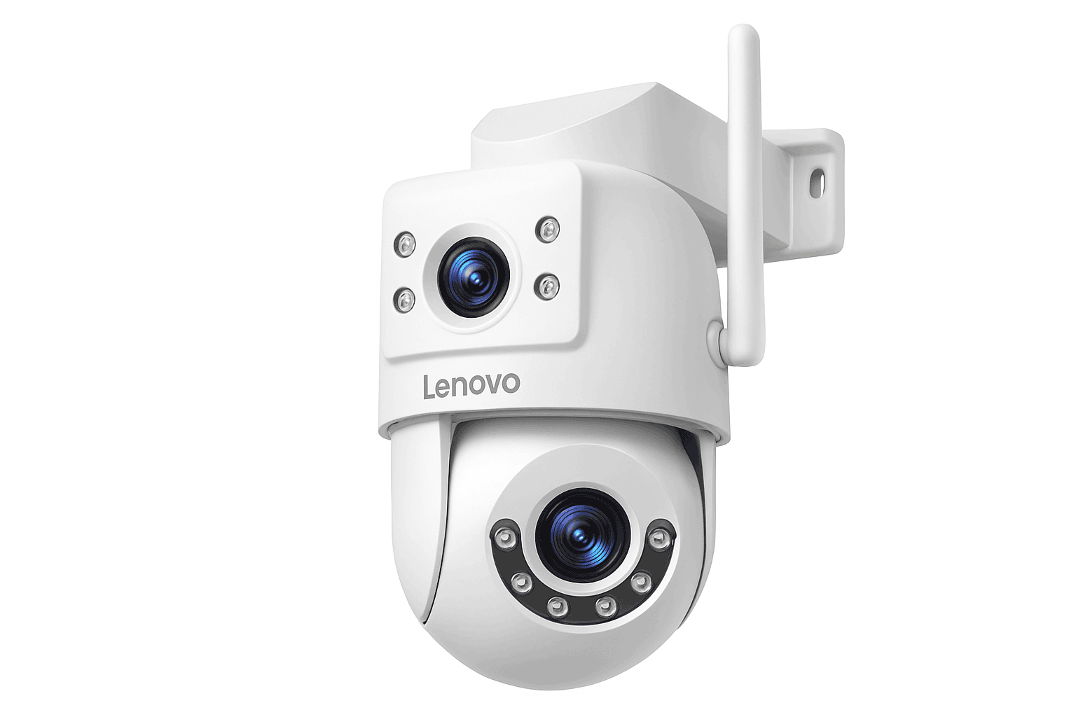 4MP WiFi PTZ Outdoor Security Camera Dual Lens Dual Screen Auto Tracking-4MP / US Plug / China Mainland