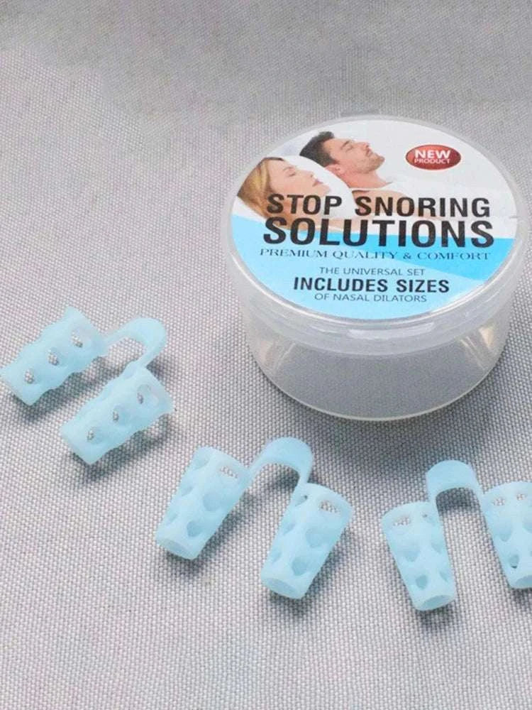 4pcs Anti Snoring Nasal Dilator Set for Easier Night Breathing-