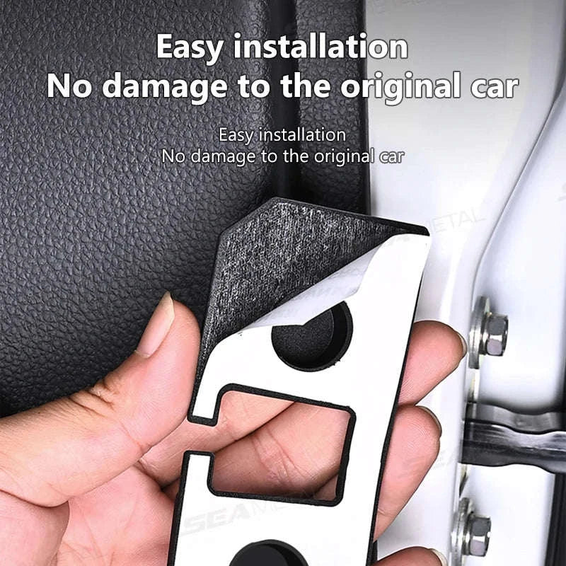 4pcs Car Door Buffer Cushion Waterproof Self-Adhesive Silicone Shockproof Cushion-4 pcs