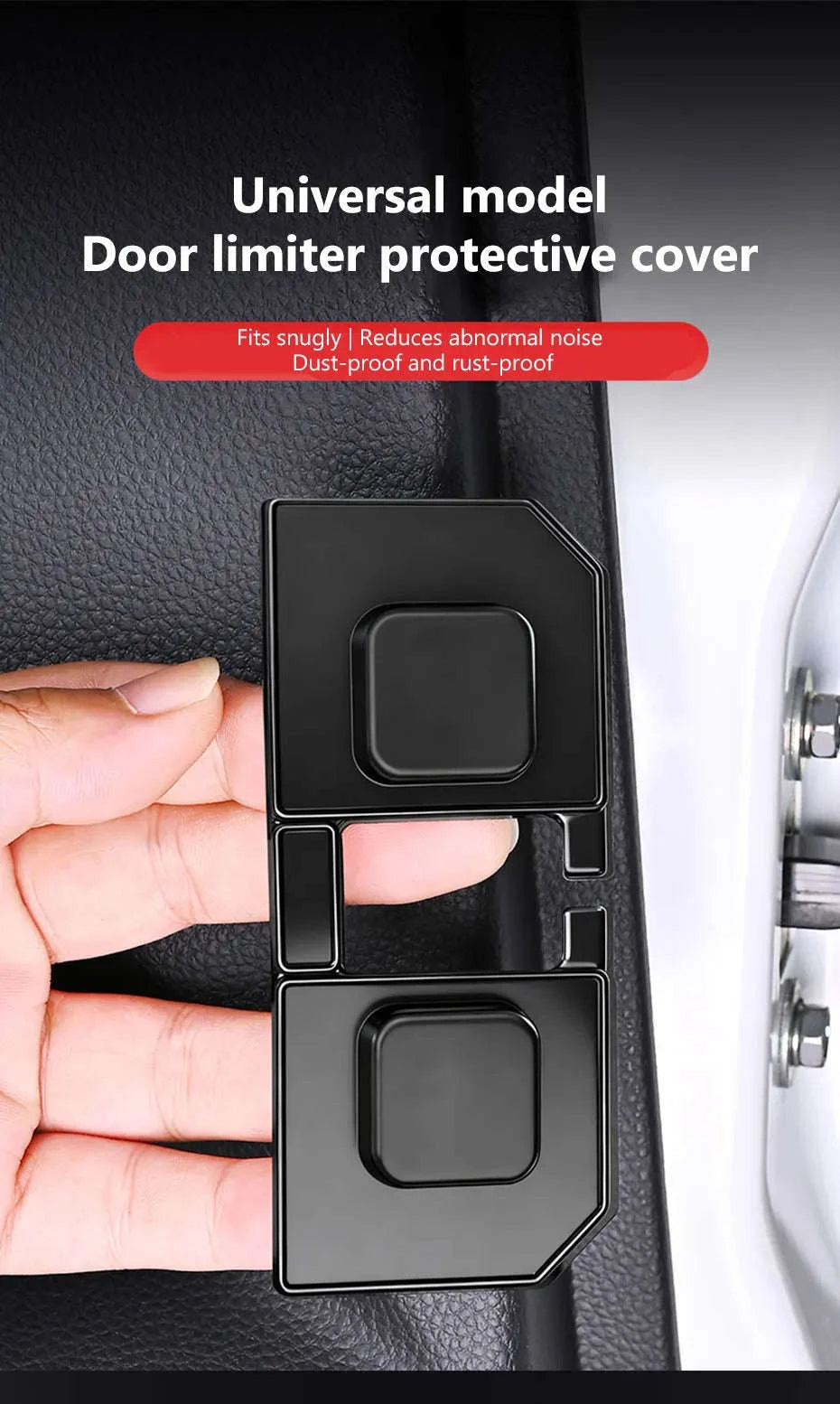 4pcs Car Door Buffer Cushion Waterproof Self-Adhesive Silicone Shockproof Cushion-4 pcs