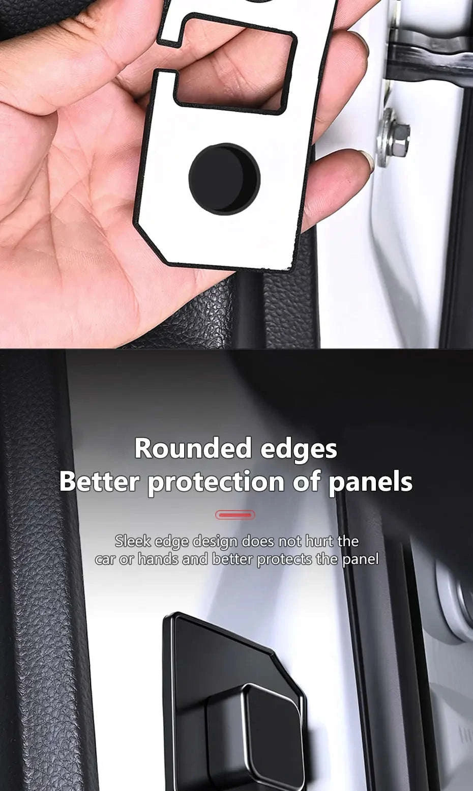 4pcs Car Door Buffer Cushion Waterproof Self-Adhesive Silicone Shockproof Cushion-4 pcs