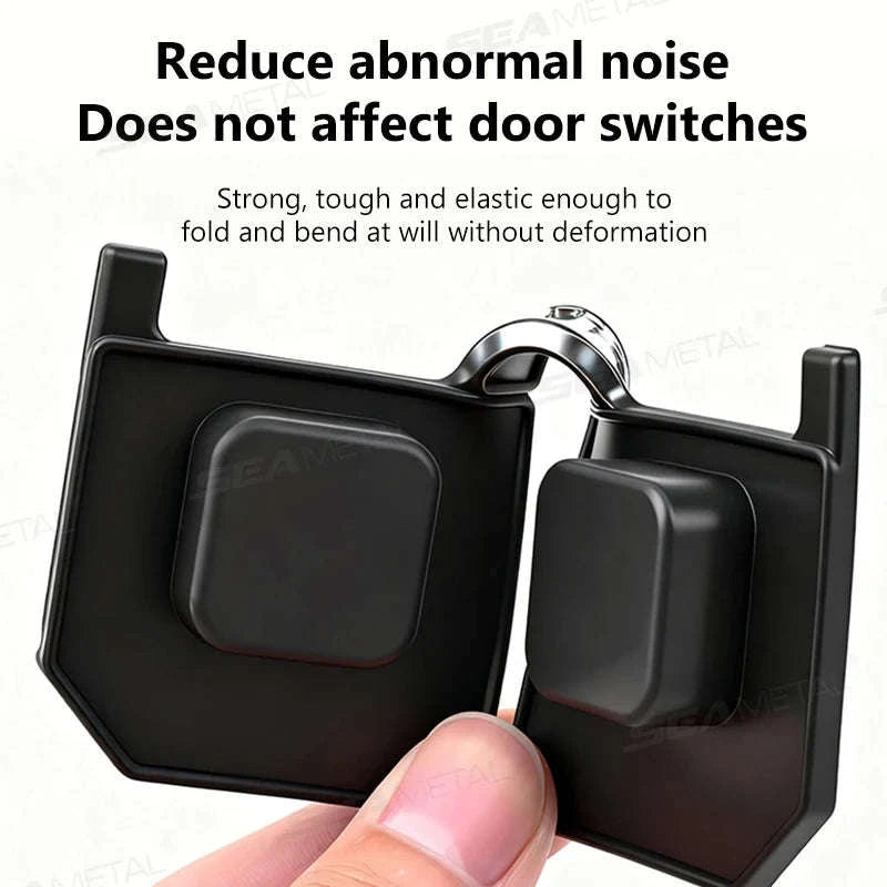 4pcs Car Door Buffer Cushion Waterproof Self-Adhesive Silicone Shockproof Cushion-4 pcs