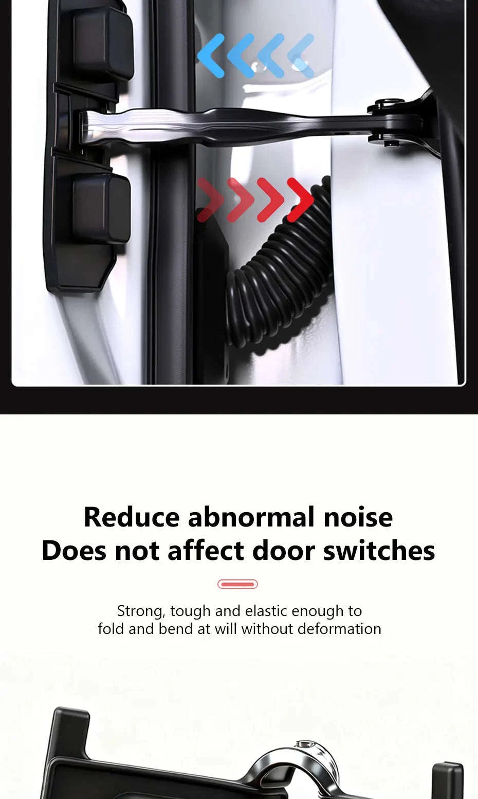4pcs Car Door Buffer Cushion Waterproof Self-Adhesive Silicone Shockproof Cushion-4 pcs