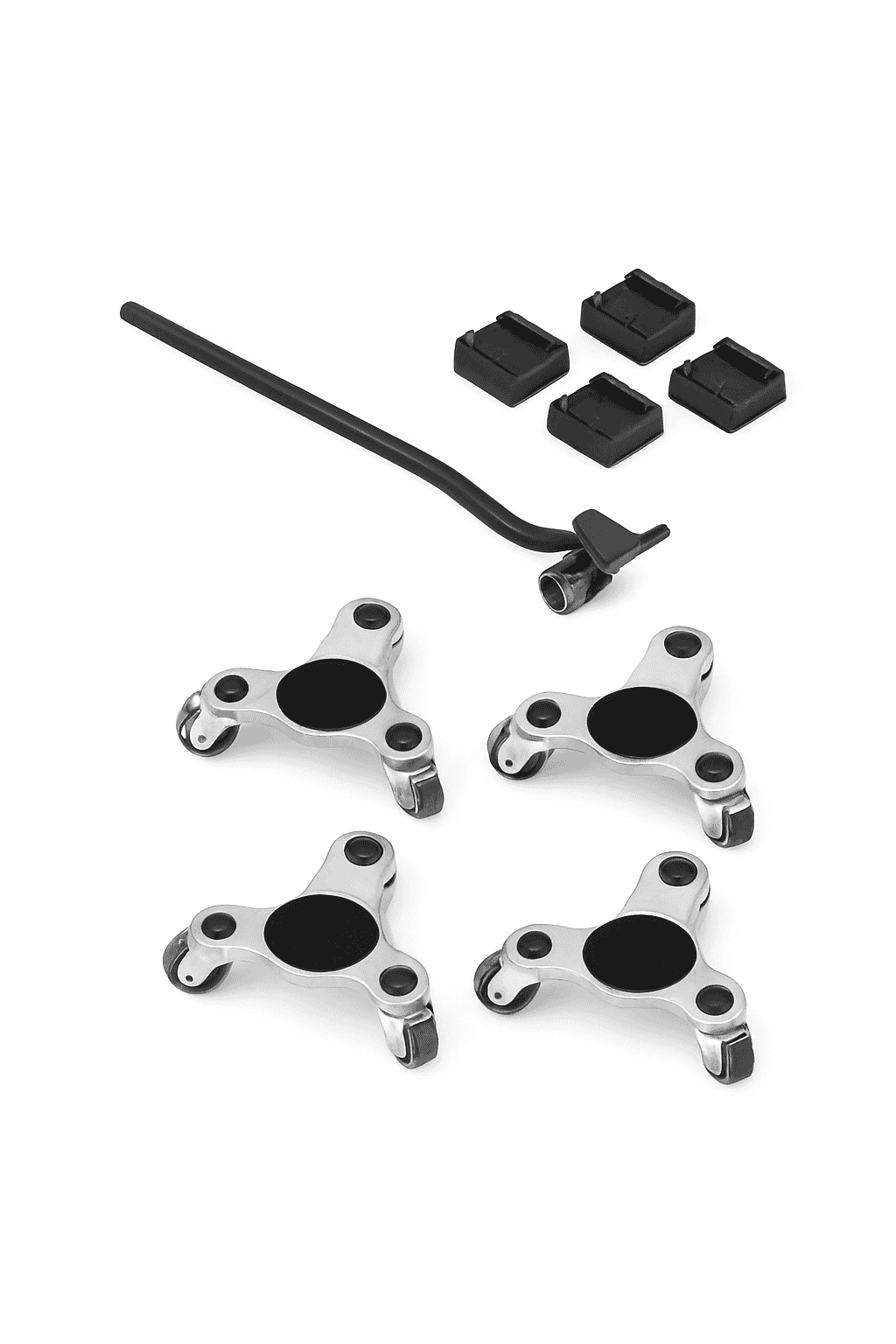 4pcs Furniture Dolly Set with Wheels & Pry Bar for Easy Moving-4pcs / france
