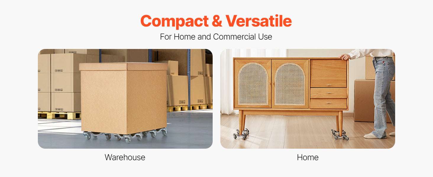 4pcs Furniture Dolly Set with Wheels & Pry Bar for Easy Moving-4pcs / france