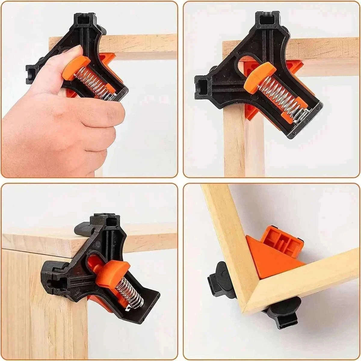 4PCS Right Angle Fixing Clip Adjustable Corner Clamp-4PCS / China Mainland