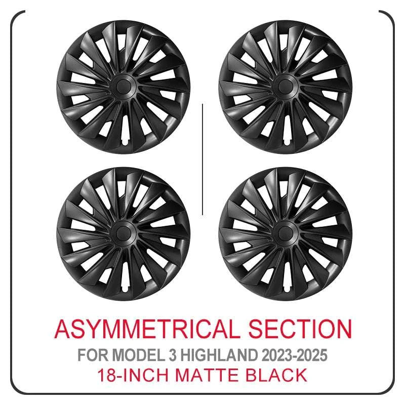 4PCS Tesla Model 3 Highland 18" Wheel Cover Hubcaps Turbine Style-Silver Style / TESLA / Model3 Highland|18Inch 2023-2025