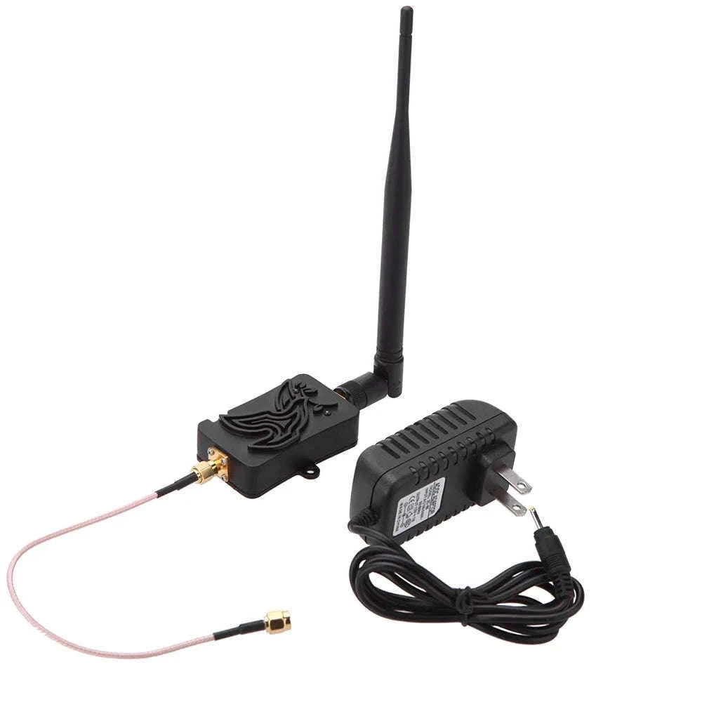 4W 2.4GHz WiFi Signal Booster Amplifier for Stronger Coverage-black