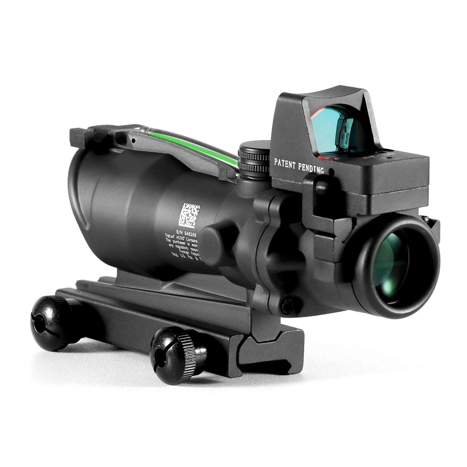 4x32 Dual Red Dot Tactical Scope for 20mm Rail-Green / United States