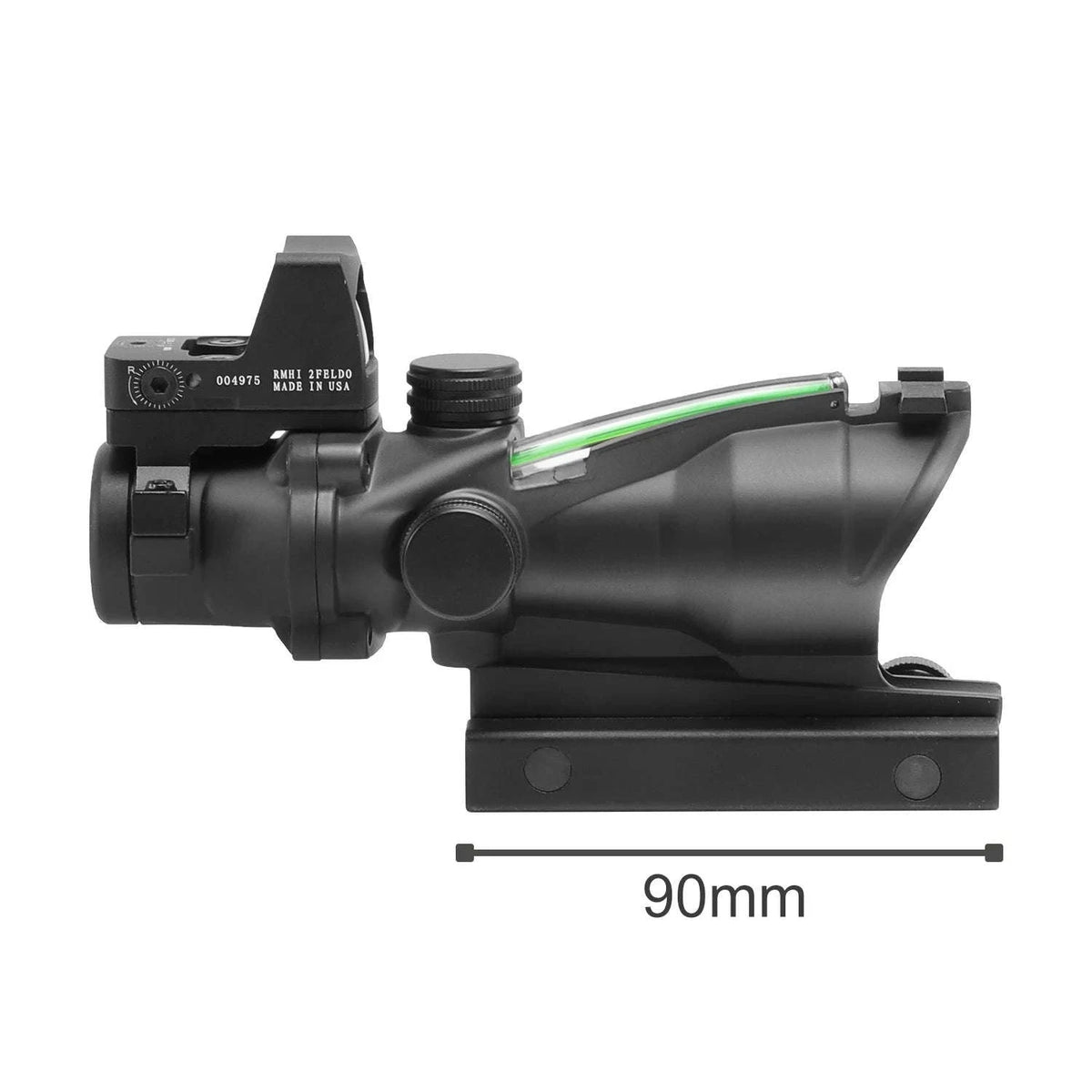4x32 Dual Red Dot Tactical Scope for 20mm Rail-Green / United States