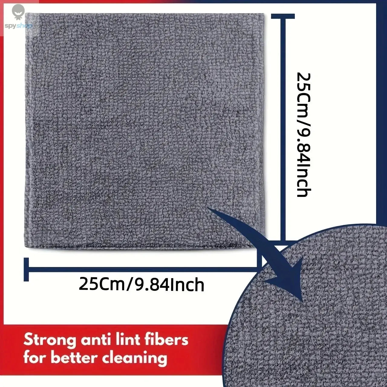 5/10/20pcs Kitchen Towel, Ultra-fine Fiber Light Gray Cleaning Cloth Set, Absorbent, Soft And Stain-removing Cloth Spy-shop.com