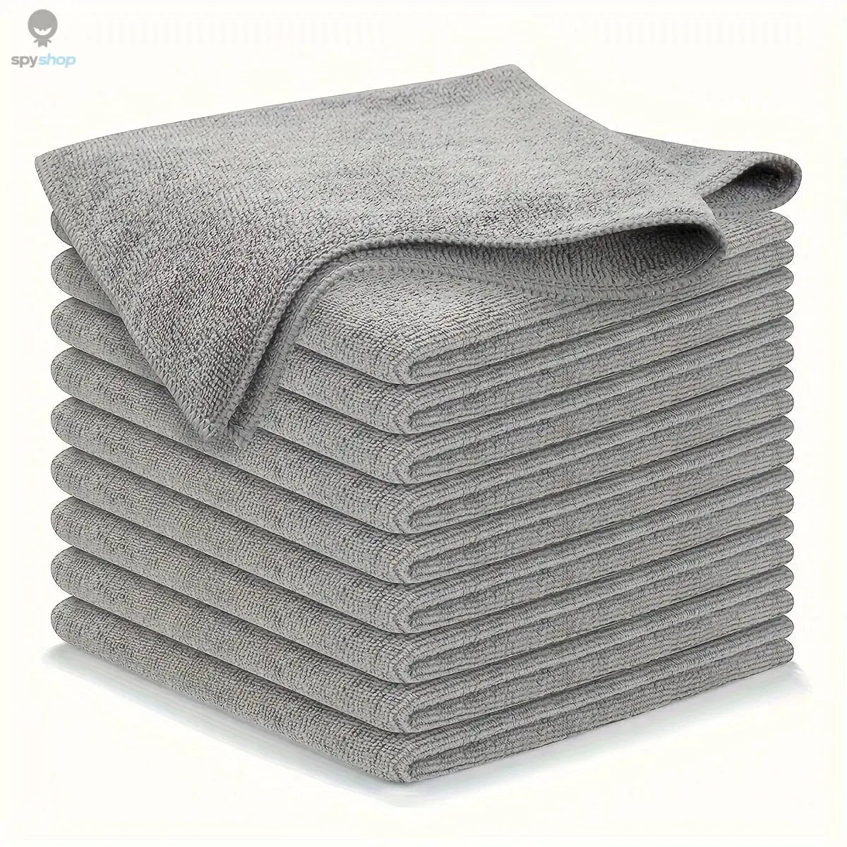 5/10/20pcs Kitchen Towel, Ultra-fine Fiber Light Gray Cleaning Cloth Set, Absorbent, Soft And Stain-removing Cloth Spy-shop.com