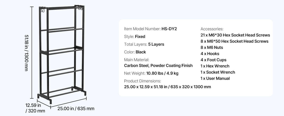 5/7 Tier 3D Printer Filament Storage Rack-7 Tier / spain