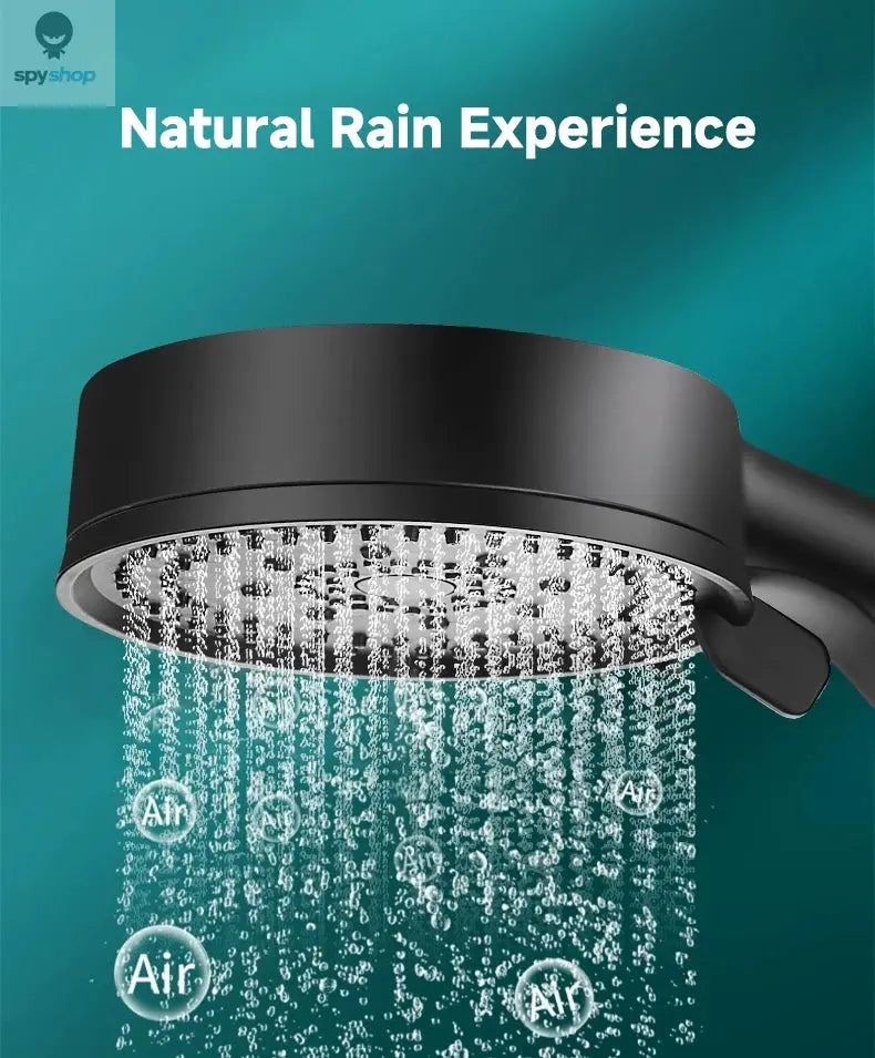 5 Modes Pressure Boost Shower Head Multifunction Adjustable Large Water Shower Nozzle Massage Bathroom Accessory Spy-shop.com