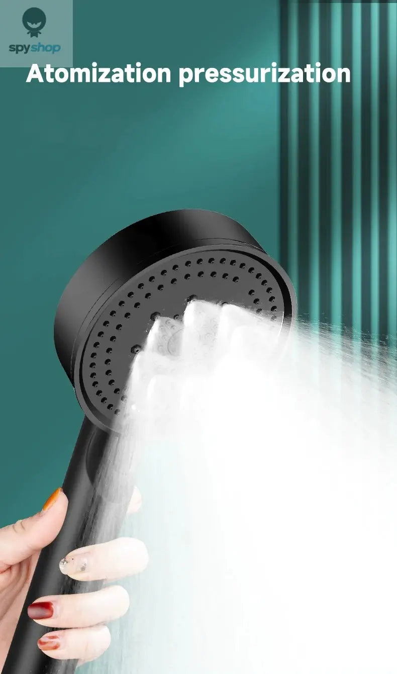 5 Modes Pressure Boost Shower Head Multifunction Adjustable Large Water Shower Nozzle Massage Bathroom Accessory Spy-shop.com