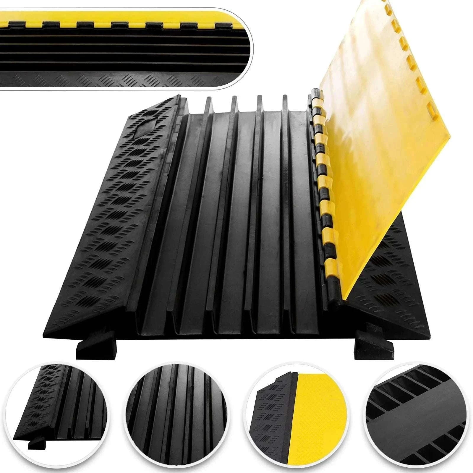 5 Channel Heavy Duty Cable Protector Ramp for Driveway & Traffic-5 Channels / Poland