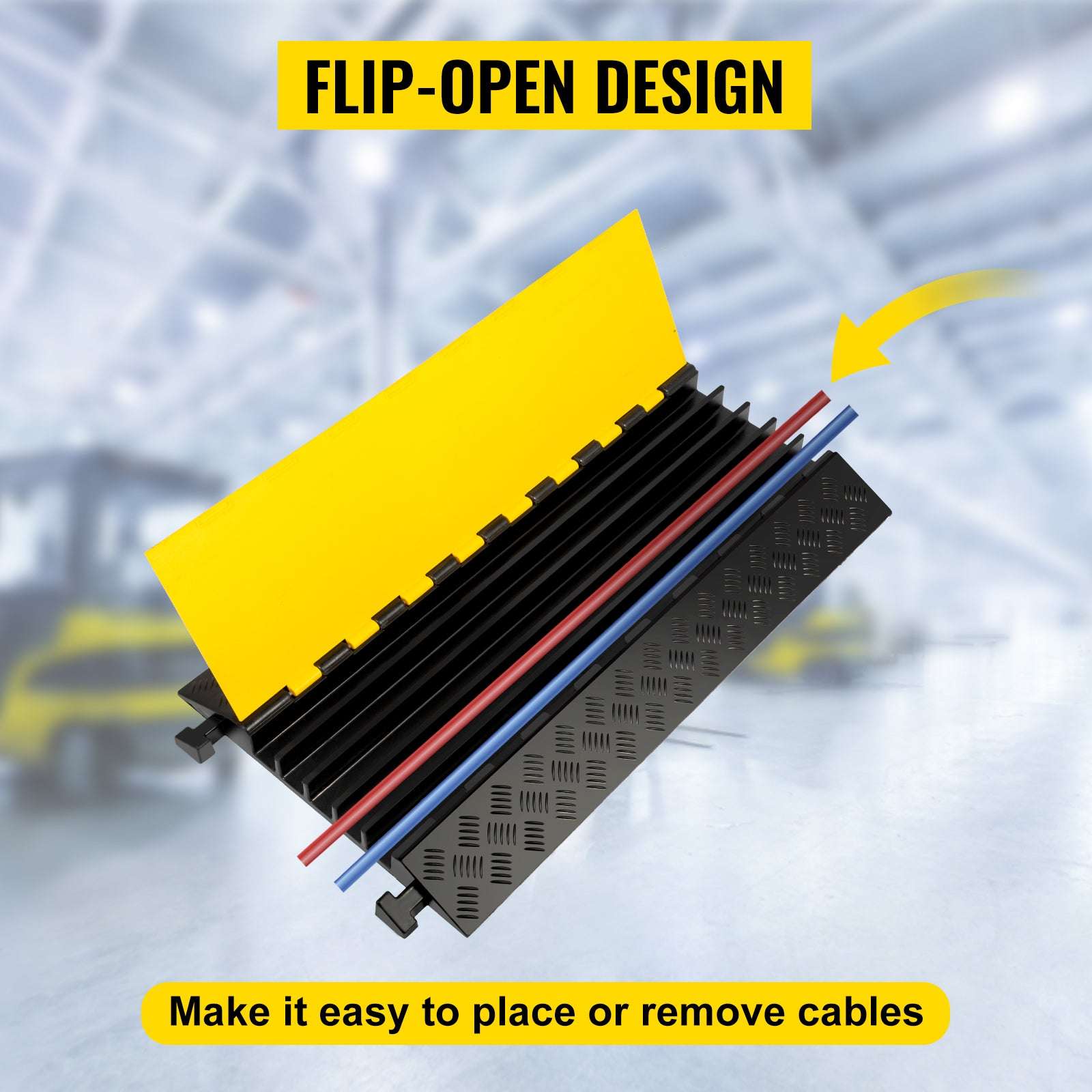 5 Channel Heavy Duty Cable Protector Ramp for Driveway & Traffic-5 Channels / Poland