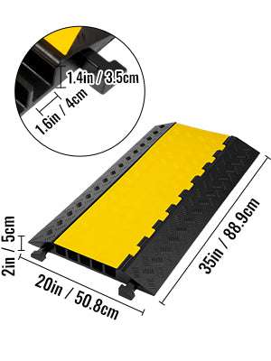 5 Channel Heavy Duty Cable Protector Ramp for Driveway & Traffic-5 Channels / Poland