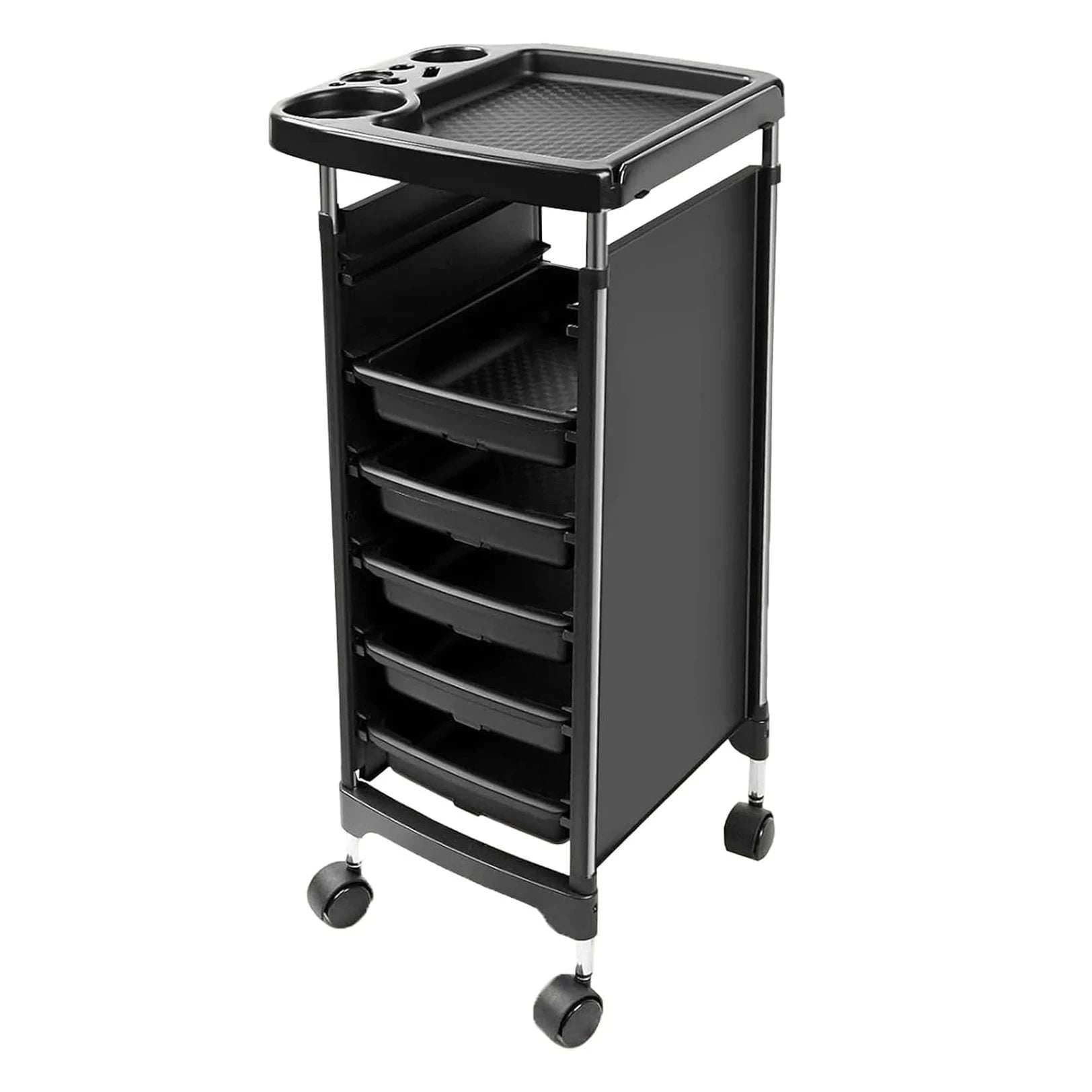 5-Drawer Rolling Trolley Cart with Dividers for Salon & Workspace-United States
