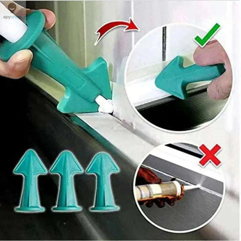 5-in-1 Caulking Nozzle Applicator Finishing Tool Kit-Blue