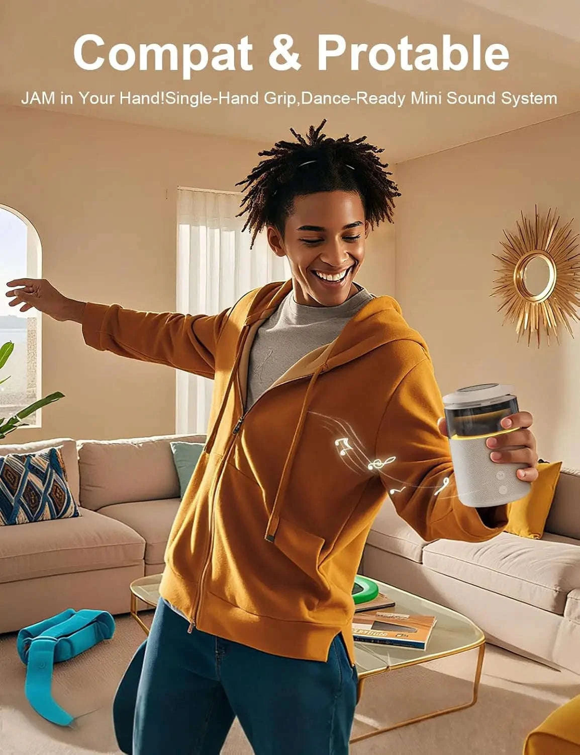 5‑in‑1 Magnetic Wireless Charging Station with Bluetooth Speaker and Night Light-black