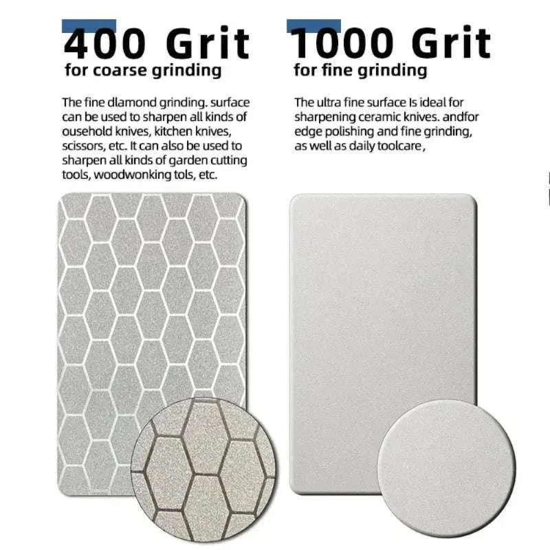 5 in1 Knife Sharpener Diamond Bars 400/1000 Multi-Tool Kitchen Knives Tungsten Steel Ceramic Grinding Double-Sided Whetstone 숫돌-1pc / black4