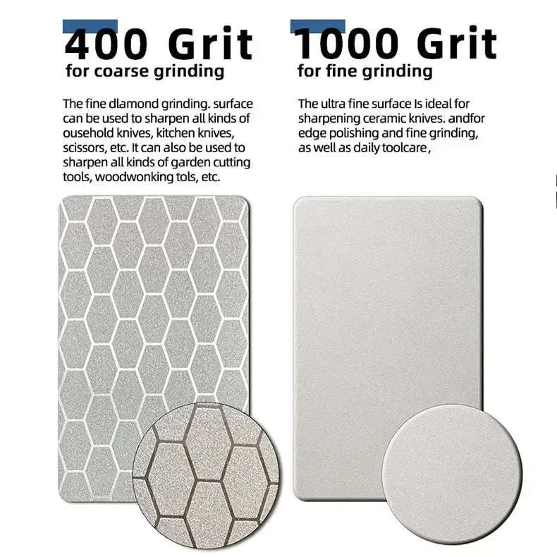 5 in1 Knife Sharpener Diamond Bars 400/1000 Multi-Tool Kitchen Knives Tungsten Steel Ceramic Grinding Double-Sided Whetstone 숫돌-1pc / black4