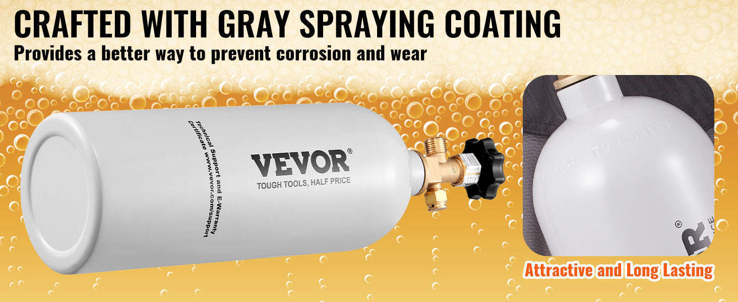 5 lb Aluminum CO2 Tank with CGA320 Valve-United States