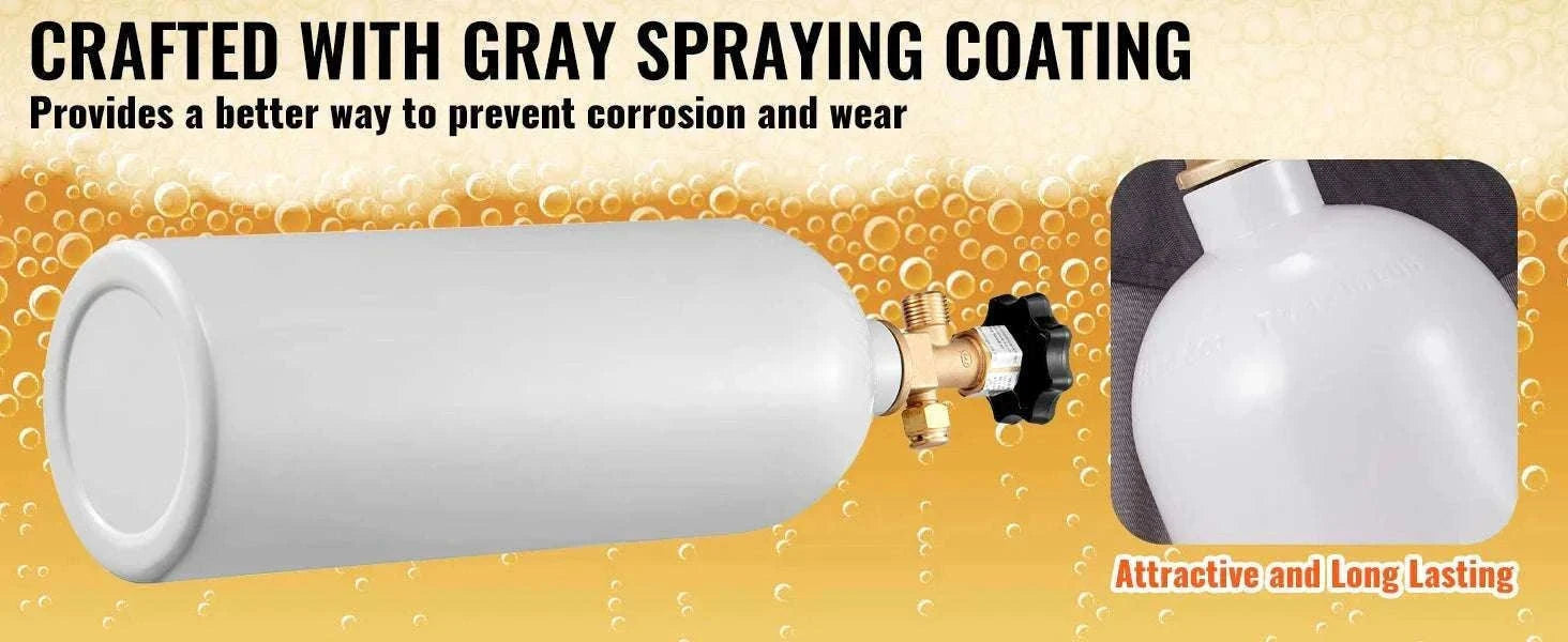 5 lb CO2 Tank Aluminum Cylinder with CGA320 Valve-Mexico