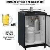 5 lb CO2 Tank Aluminum Cylinder with CGA320 Valve-Mexico