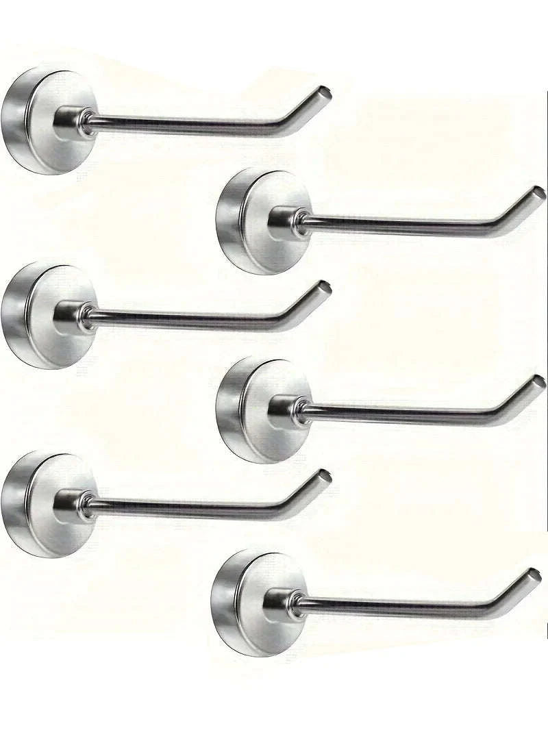 5-Pack Heavy Duty Magnetic Hooks for Organized Spaces-Black