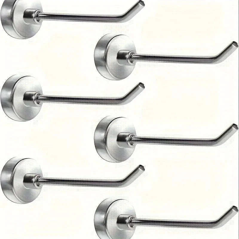 5-Pack Heavy Duty Magnetic Hooks for Organized Spaces-Black