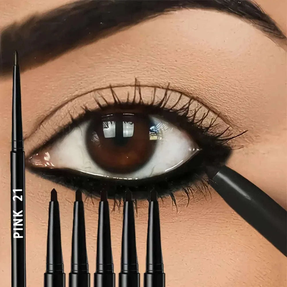 5-Pack Waterproof Black Eyeliner Pencil for All-Day Definition-black