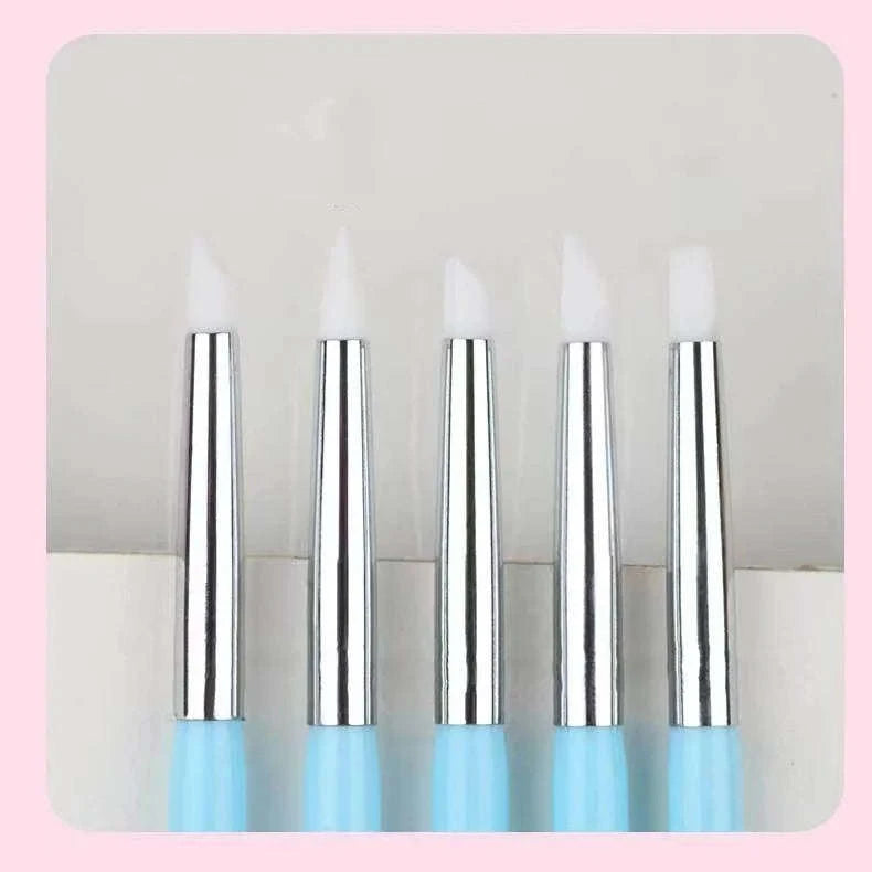 5-Piece Silicone Clay Sculpting Tools Set for Fine Detail Modeling-United States / 5Pcs