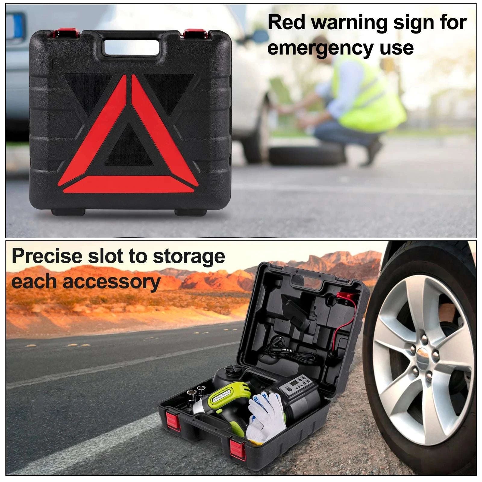 5 Ton Electric Car Jack Kit with Impact Wrench & Inflator-CZECH REPUBLIC