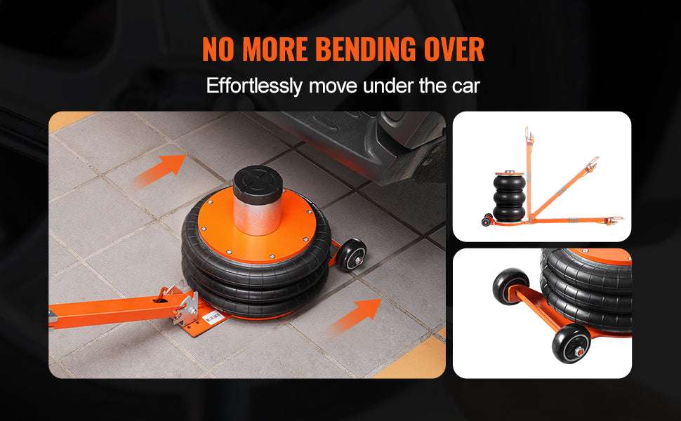 5 Ton Pneumatic Air Jack with Adjustable Handle & Fast Lift-