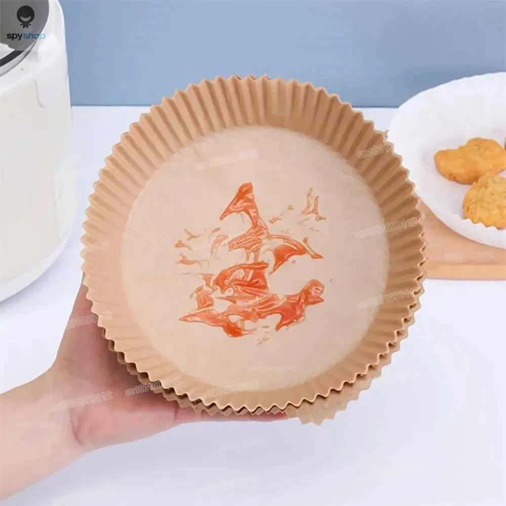 50/100Pcs Air Fryer Disposable Paper Non-Stick Airfryer Baking Papers Round Air-Fryer Paper Liners Paper Kitchen Accessories Spy-shop.com