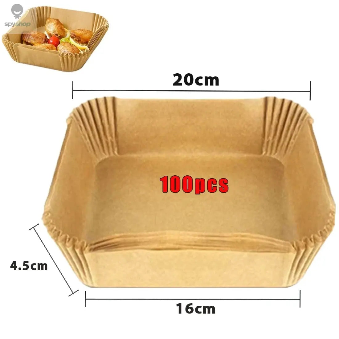 50/100Pcs Air Fryer Disposable Paper Non-Stick Airfryer Baking Papers Round Air-Fryer Paper Liners Paper Kitchen Accessories Spy-shop.com