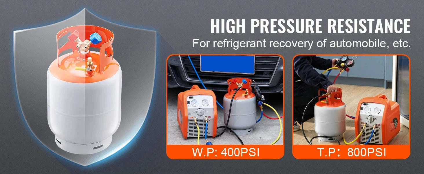 50 lb Refrigerant Recovery Tank with Y-Valve-50lbs / CZECH REPUBLIC
