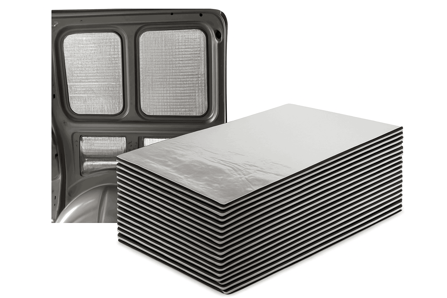 50-Piece Car Soundproof Insulation Mat Set-50pcs