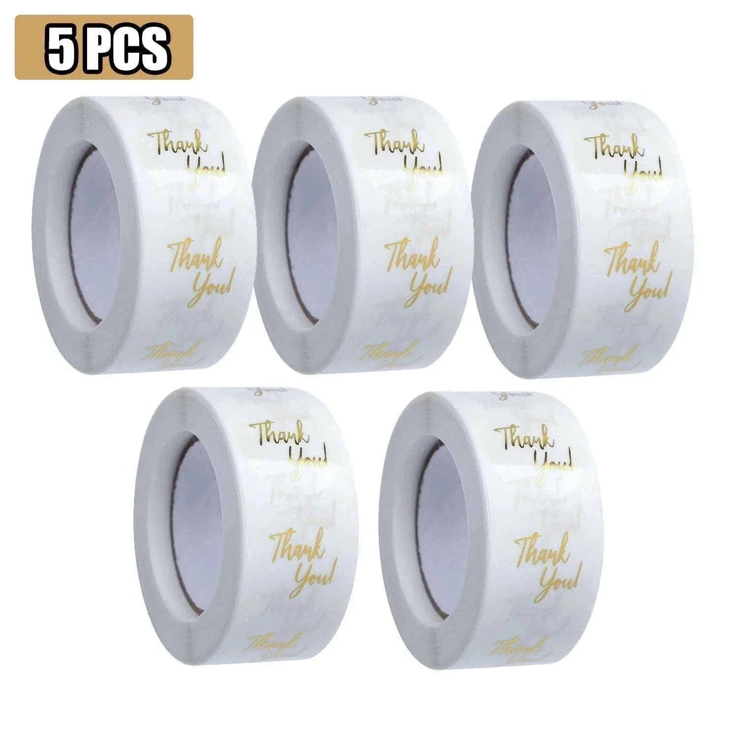 500 Gold Foil Thank You Stickers for Small Business Packaging-10 PCS