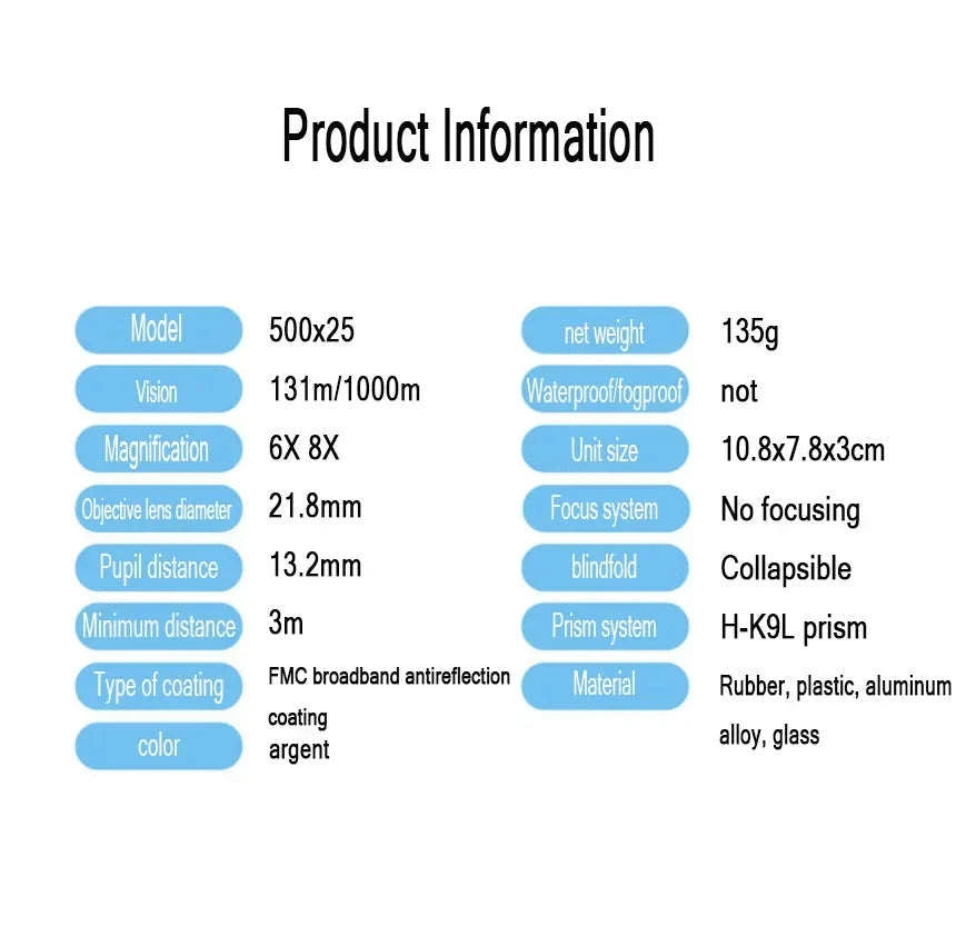 50000M Long Range Auto Focus Monocular-Black Set