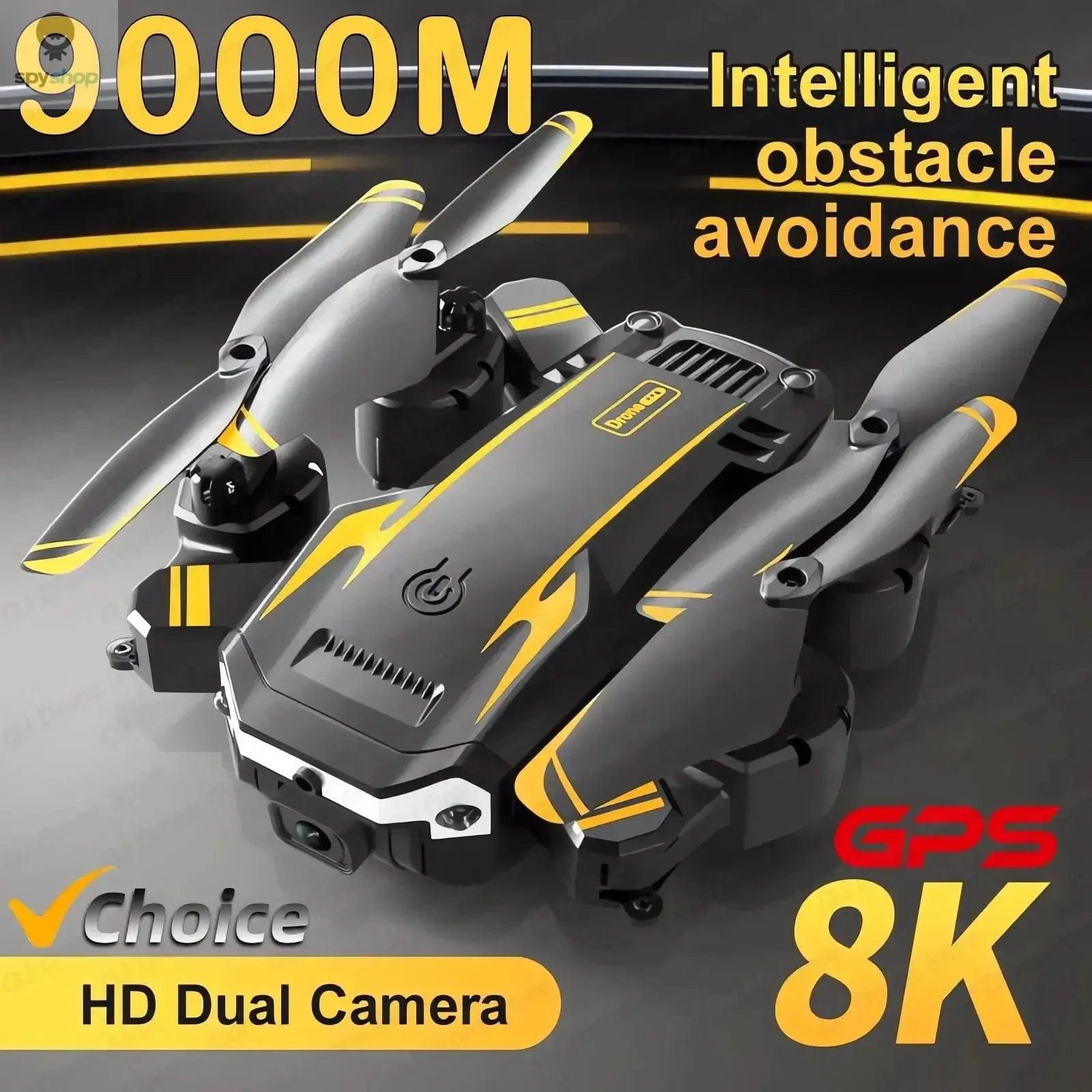 5000M New G6 Professional Foldable Quadcopter Aerial Drone S6 HD Camera GPS RC Helicopter FPV WIFI Obstacle Avoidance Toy Gifts Spy-shop.com